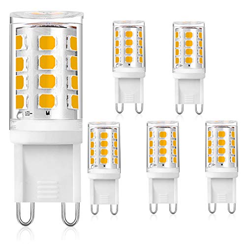 G9 LED Lampe Warmweiß 3000K, 3W ersatz für Halogenlampe G9 28W 33W, AC 230V G9 Mini Glühlampe, Kein Flackern 280LM, Nicht Dimmbar 5er Pack