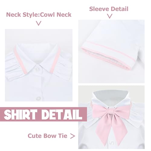 Conjunto disfraz uniforme escolar para niñas 9-10 años miniatura 4