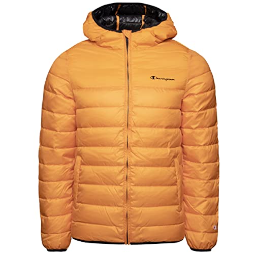 Chaqueta de invierno Champion para hombre con capucha ajustable en color negro