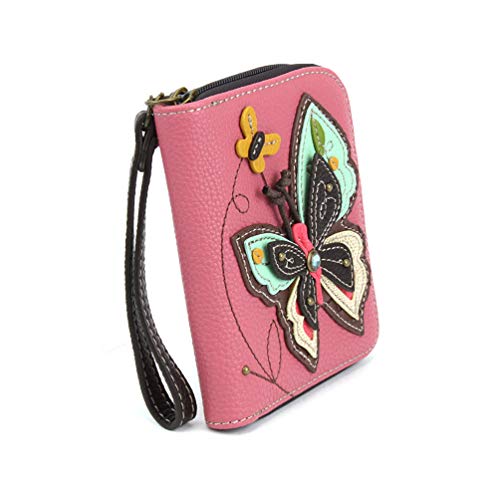 Image of CHALA Zip Around Wallet, Wristlet, 8 Credit Card Slots, Sturdy Pu Leather