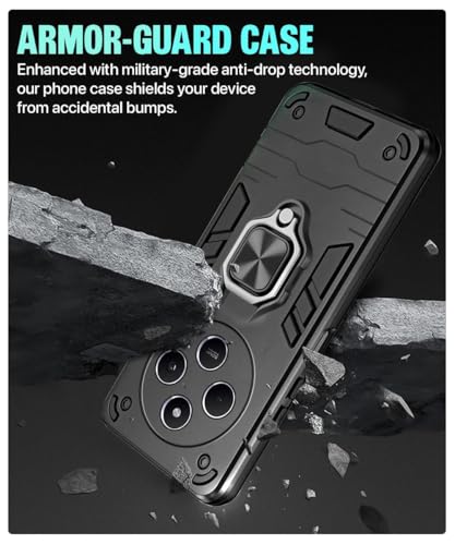 Image of AIBEX Compatible for Poco M7 5G / Redmi 14C 5G / Redmi A4 5G / Poco C75 5G Mobile Back Case Cover, Crystal-Clear Shockproof Bumper with Camera Guard |TPU+PC |Slim Transparent - Black