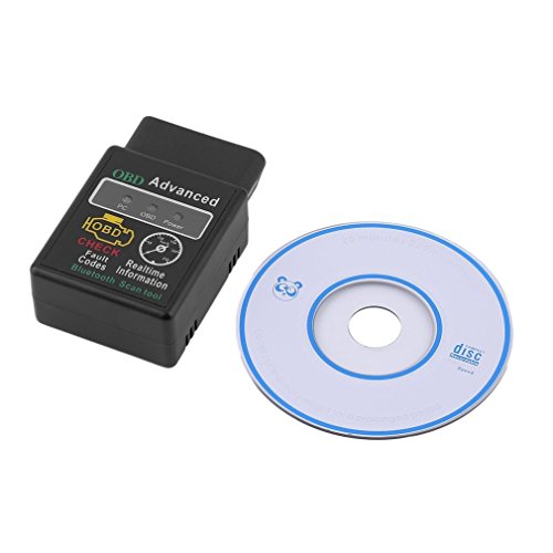 Hifeel Mini ELM327 OBD2 Bluetooth Adaptador Diagnóstico Dispositivo, Motor lámpara de Control Dispositivo de diagnóstico para Android Windows Smartphone Tablet Torque, la mayoría de Coches y Camiones
