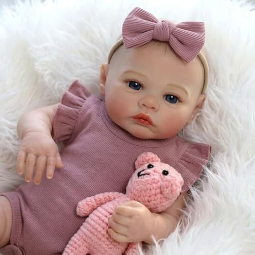 Muñeca Reborn de Vinilo de 48 cm con Cuerpo Completo miniatura 4