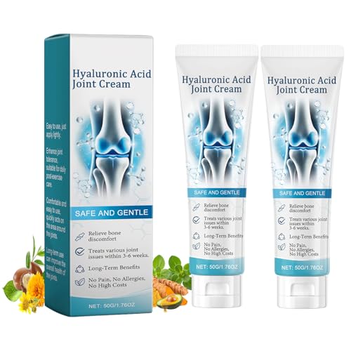 Arthroheal Hyaluronic Acid Joint Repair Cream 2 Packs Hyaluronic Joint Creams Arthroheal Crème Réparatrice Pour À L'acide Hyaluronique pour le Dos, le Cou, les Mains, les Genoux, 50g