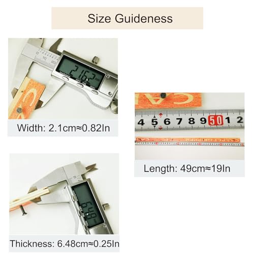 ifish 6PCS Carpet Tack Strips with Nails, for Tufting Frame Concrete Floor Rug Gripper Adhesive Installation Helper