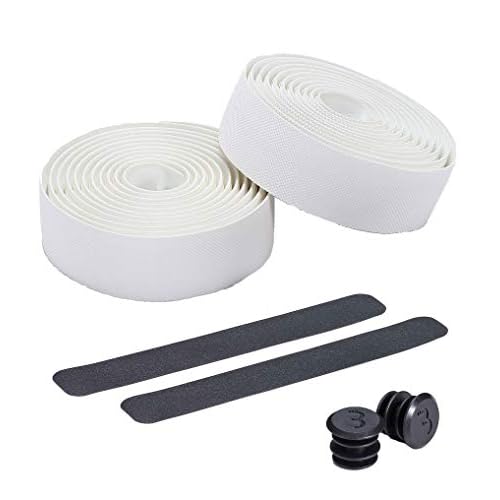 BBB Cycling - Cinta para manillar antideslizante, a prueba de golpes especial para bicicletas de carretera y ciudad. Color Blanco. Tamaño único - Modelo Flex Ribbon BHT-14