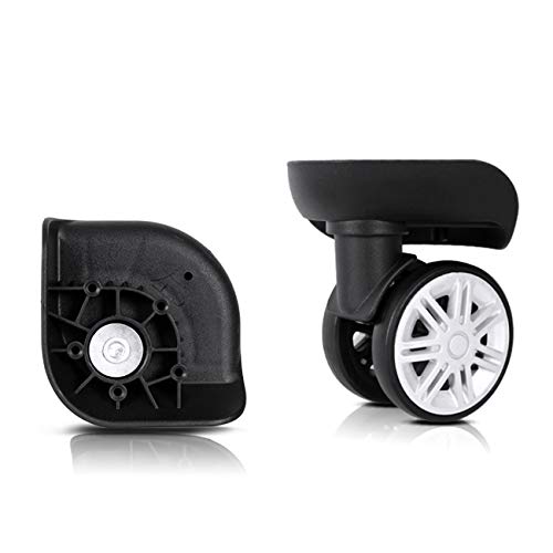 GEBONE YF-W012# Roues de rechange universelles en PVC pour valise à roulettes, Noir , Wheel Diameter is about 60 mm, Bricolage