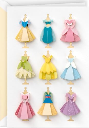 Hallmark Signature Blank Card (Disney Princess Dresses)