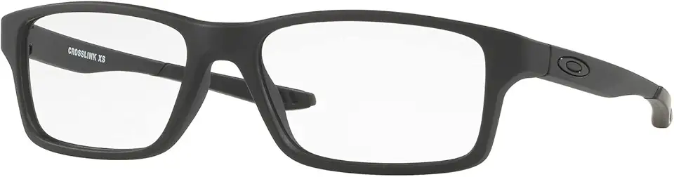 Armação quadrada Oy8002 Crosslink Xs para óculos de grau, Lentes de cetim preto/demonstração, 51 mm