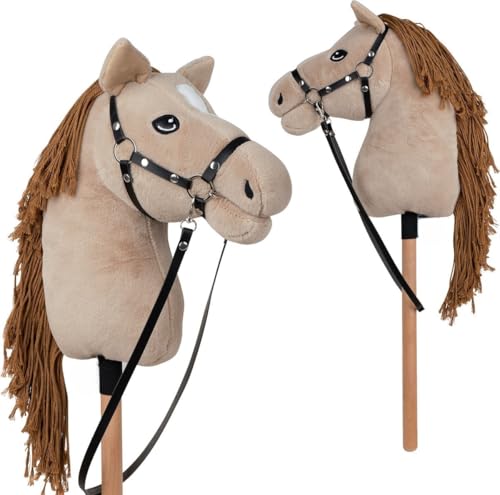 Cheval de bâton cadeau idéal enfants 69cm Playwood Hobby avec licol