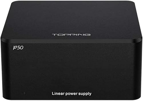 Topping Fuente de alimentación lineal P50 para Topping E50D50D50sDX3 Pro+A50 Ultra Low Noise 2X 5V 1A + 15V 1A