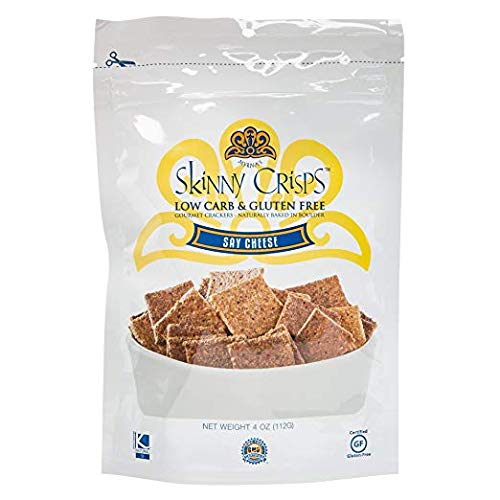 Skinny Crisps Say Cheese Gluten Free Crackers (Single 4oz Bag)