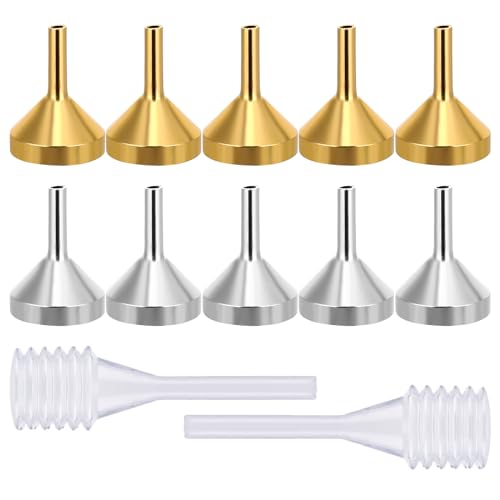 Bremorou 569664_1_TKPWQKAR 10 Pack Small Metal Funnel With 2 Pack Mini Pipette Mini Funnels cover