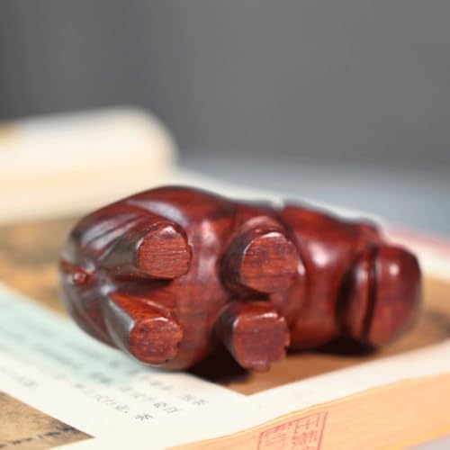 Sculpture artisanale compacte hippopotame, le cadeau en bois idéal