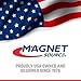 Master Magnetics Magnetic Cup Holder - Caddy for Bottles, Glasses, and Cans - Fits on Fridge, Lawnmower, Forklift, Cart, or Ladder - Heavy-Duty Magnet