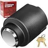 New-Universal Trailer Lock for 2' ,2-5/16' & Bulldog Couplers,Anti-Theft Steel Trailer Tongue Coupler Lock with Fully Enclosed,for Rv/Trailer/Flatbed,Patent Pending(Sliver Steel)