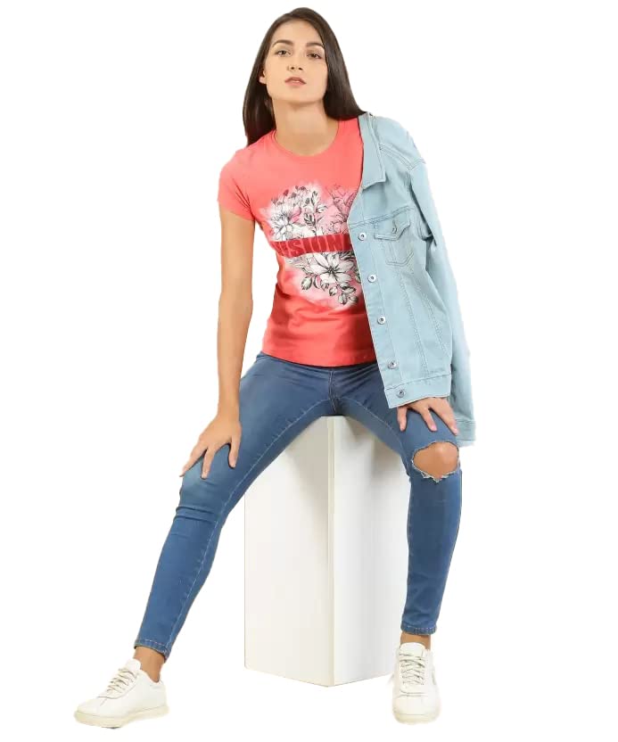 Image of Lyra Women's Cotton Regular Fit T-Shirt