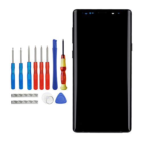 Vvsialeek AMOLED Compatible with Samsung Galaxy Note 9 SM-N960F SM-N960U SM-N9600SM-N960W SM-N960X 6.4 inch Black LCD Touch Screen Display with Frame Tools