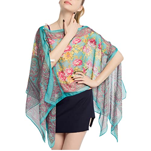 Châle poncho d'été pour femmes et écharpe de conduite protection solaire polyvalente