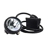 Yongkist Mining Headlamp Rechargeable 1+2 LED Miners Headlamp Waterproof Cap Lamp 6000mAh Safety...