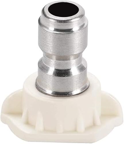 White Pressure Washer Spray Nozzle Tip 40 Degree Metal Nozzle Tips, Standard Pressure Washer Parts and Accessories