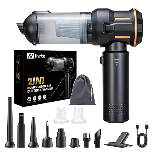 Nvrtio Portable Cordless Mini Car Vacuum Cleaner 16KPa - 80000RPM