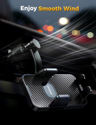 Joyroom Car Vent Phone Mount, [ Enjoy Comfort A/C Air ] Never Blocking Vent Clip, Cell Phone Holder For Car Vent, Ultra Stable Car Cell Phone Holder For Iphone 14 13 Samsung Galaxy All Phones #TOP6