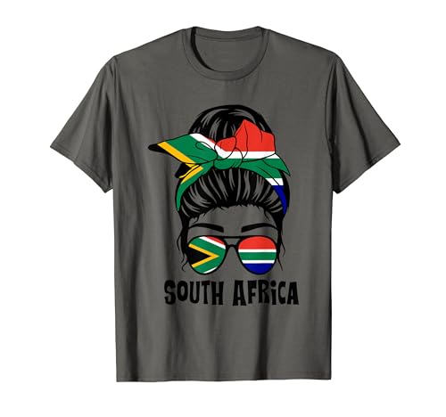 Colores divertidos de la bandera de África de Sudáfrica Rugby Camiseta
