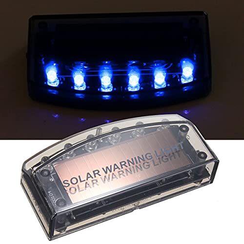Arepas 1Pcs 6Led Car Windshield Emergency Strobe Solar Energy Flasher Light Police Flashing Warning Fog Lamp Safety #TOP1