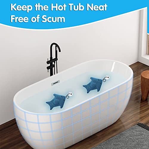 2 Stück Wiederverwendbarer Ölabsorbierender Schwamm, Öl Schwamm Reinigung Werkzeuge Cremiger Abschaum Ölabsorbierender Schwamm Schwimmende Schwämme Reinigungszubehör für Whirlpool, Spa, Schwimmbad – Bild 3