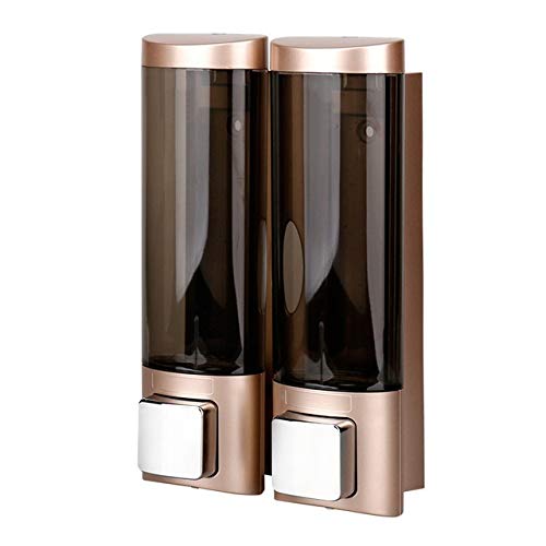 FKJLUN Dispensador de jabón dispensador de jabón líquido montado en la pared, dispensadores de gel de ducha, dispensador de gel de ducha triple, dispensador de jabón de cuerpo individual para baño,