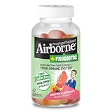 Airborne Plus Probiotic Assorted Fruit Gummies, 42 Count