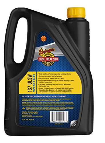 Schaeffer Manufacturing Co. 0137ULSW-004S Diesel Treat 2000 Ultra Low Sulfur Winter Premium Diesel Fuel Additive, 1-Gallon Bottle