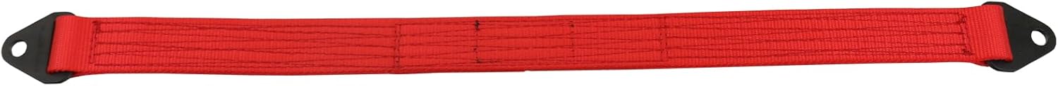FREEMOTOR802 Compatible with Universal Limit Straps Shock Suspension, 10000 lbs Heavy Duty Quad Wrap Travel 4 Layers Webbing with Bolts & IKON Logo for Off-Road SUV UTV ATV (32" Red 1PC)