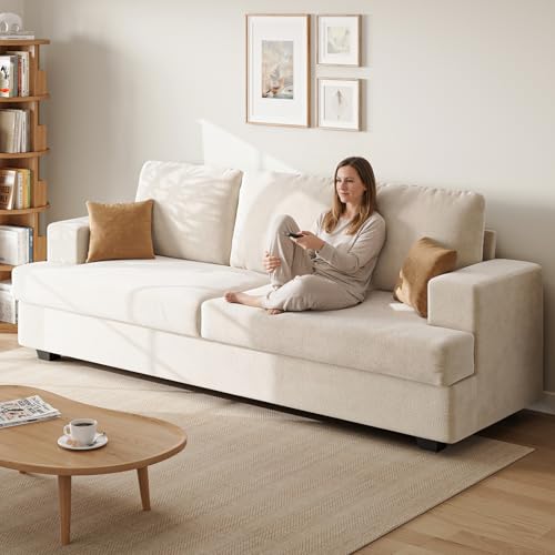 Comkei 89" 3 Seater Couches for Living Room Sofas Comfy