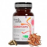 Cordyceps Bio - 56 Gélules Vegan - Champignon Pour Bien-Être, Performances Physiques, Énergie - 1 à 2 Gélules Par Jour - Complément Cordyceps Mushroom, Fabriqué en France