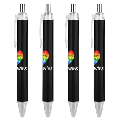 Stylos rétractables arc-en-ciel résolvant les ratures, pointe 0.5 mm noir