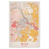 artboxONE Poster 30x20 cm Städte/Wien Wien als Stadtkarte 