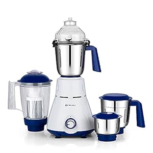 Bajaj Rex 750W Mixer Grinder with Nutri Pro Feature, 4 Jars, White