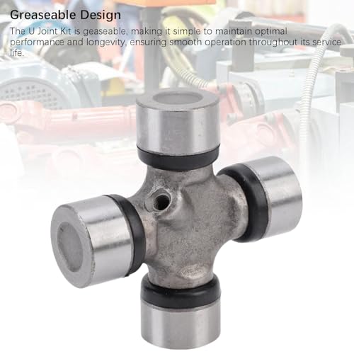 Nosqew U-Gelenksatz der Serie 1330, Robuster, Abschmierbarer Universalgelenkersatz für Fahrzeuge der Serie 1330, Stahlkonstruktion, 27 Mm Lagerdeckeldurchmesser, 82 Mm Abstand zwischen