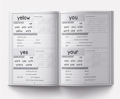 201 Sight Words and Sentence (with 800+ Sentences to Read): Fun Activity Book for Children