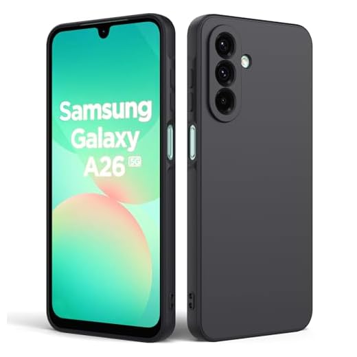 Solid Color Phone case for Samsung Galaxy A26 5G, Ultra Thin TPU Shockproof Anti-Scratch Case, Soft Fall-Resistant Phone case，Black