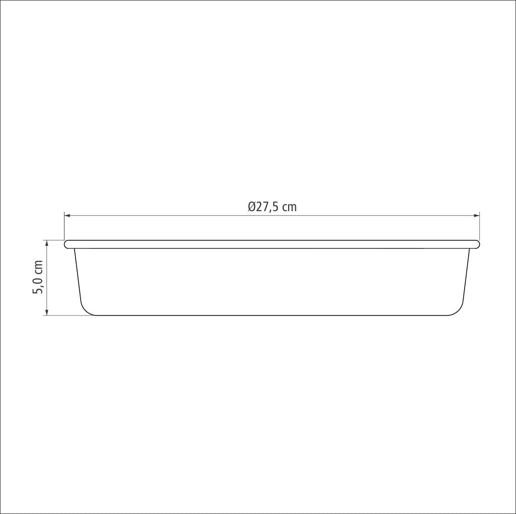 Tramontina Brasil 26cm 2.4L Red Aluminum Round Baking Pan with Interior and Exterior Starflon Max PFOA Free Nonstick Coating