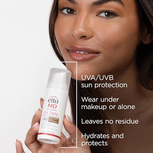 image for EltaMD UV Daily Deep Tinted SPF 40 Face Sunscreen Moisturizer with Zin