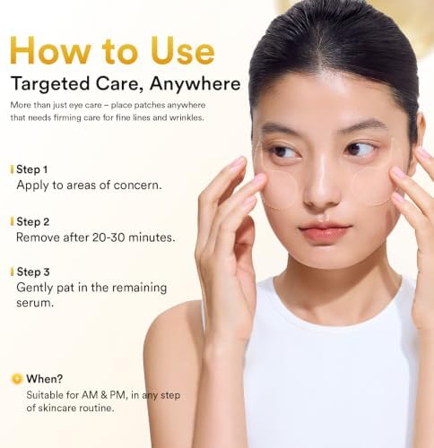 Abib Vegan Collagen Eye Patches for Wrinkles & Fine Line with Jericho Rose Jelly & Peptides, 60 Count, Korean Skin Care — view 8