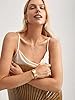 POTESSA Wide Open Cuff Bracelet for Women Boho 18K Gold Plated Irregular Twist Grooved Wrist Cuff Bracelet #4