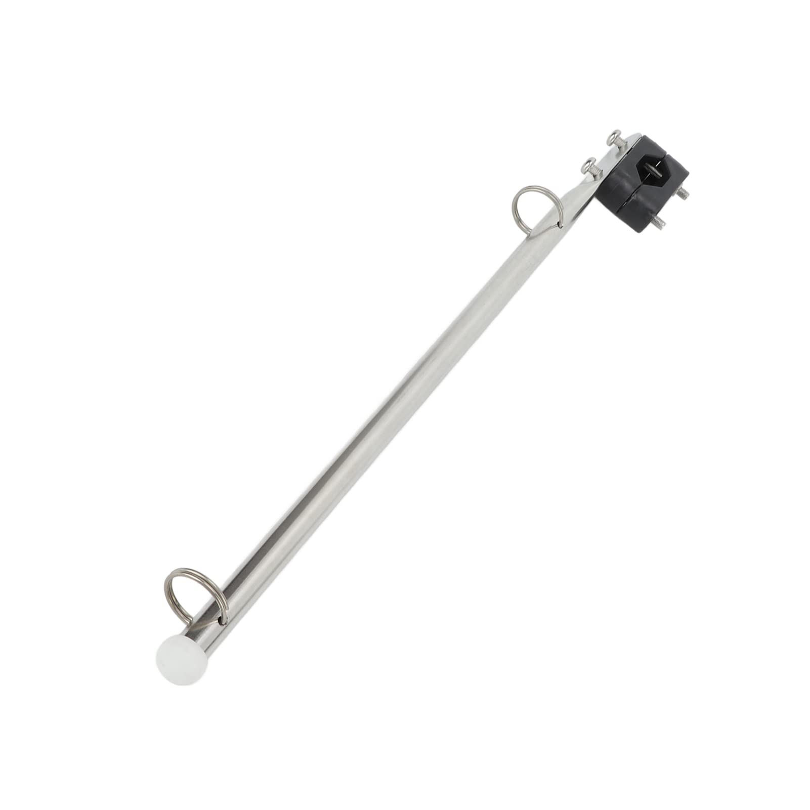 Mât De Drapeau Bateau En Inox – Anti-enroulement, Hauteur Réglable 30-40 Cm, Fixation Sur Rail 20-50 Mm