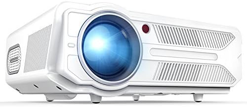 DBPOWER Projector, 3200 Lumens LCD Video Projector, Multimedia Portable Home Theater Projector Support 1080P HDMI USB SD VGA AV for Home Cinema TV Laptop Game iPhone Andriod