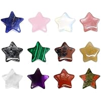 ZORVYN 12 piezas cristales curativos en forma de estrella, set