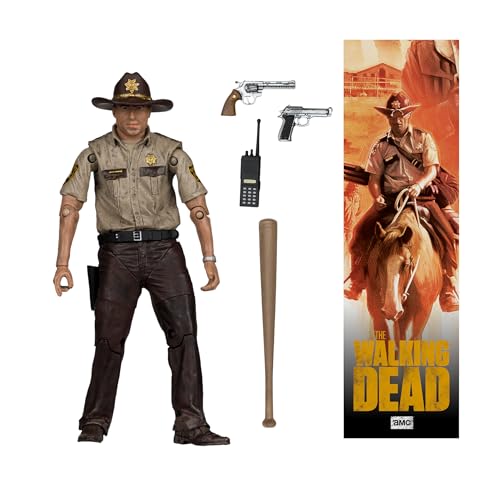McFarlane The Walking Dead Rick Grimes 5in Action Figure Toys, Multicolor, 5" - Image 2